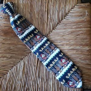 Kids reindeer and Santa tie